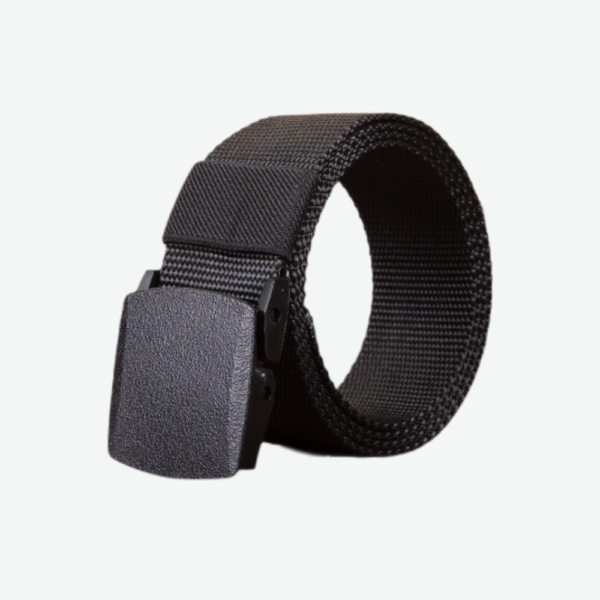 Ceinture Boucle Plastique Noir Kumpo