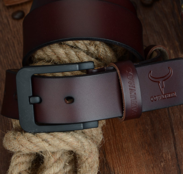 Ceinture Cuir Fumu Café