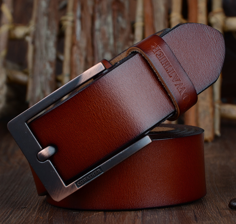 Ceinture en cuir marron