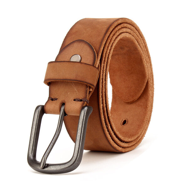 Ceinture Cuir Vintage Marron