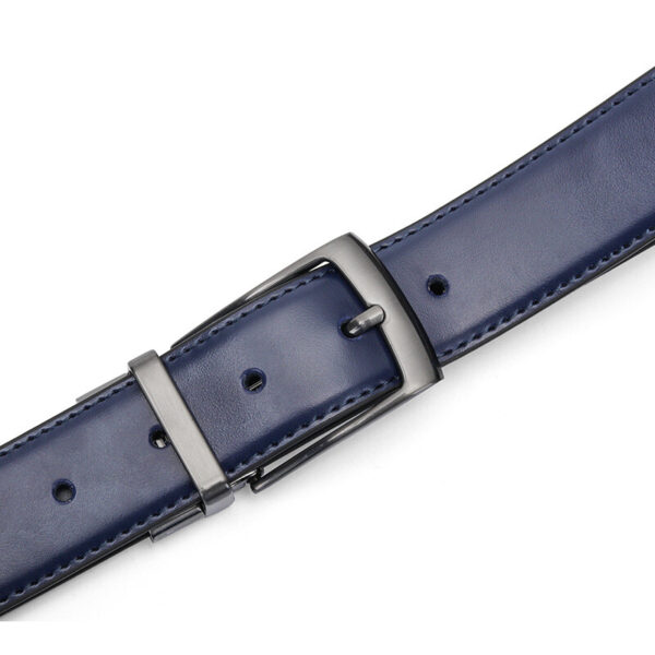 Ceinture Homme Réversible Boucle Ardillon Bleu