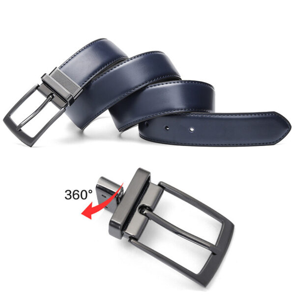 Ceinture Homme Réversible Boucle Ardillon Bleu