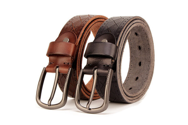 Ceinture Homme En Cuir À Boucle Automatique Tête