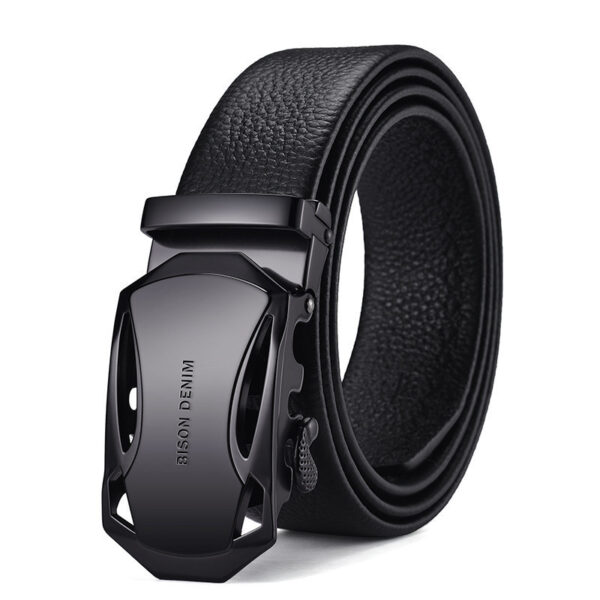 Ceinture Homme En Cuir À Boucle Automatique Pour Homme D'Affaires