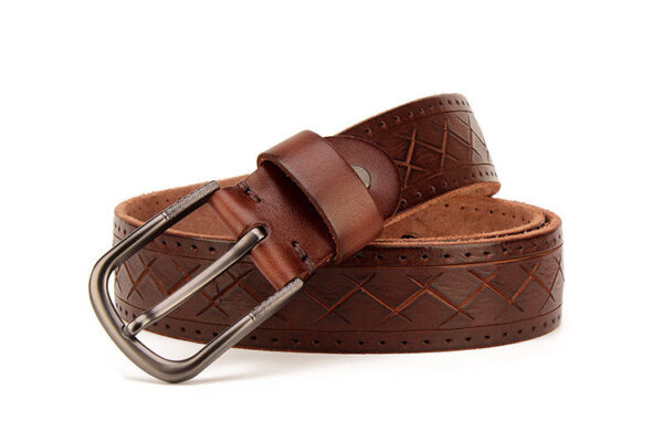 Ceinture Homme En Cuir À Boucle Automatique Tête