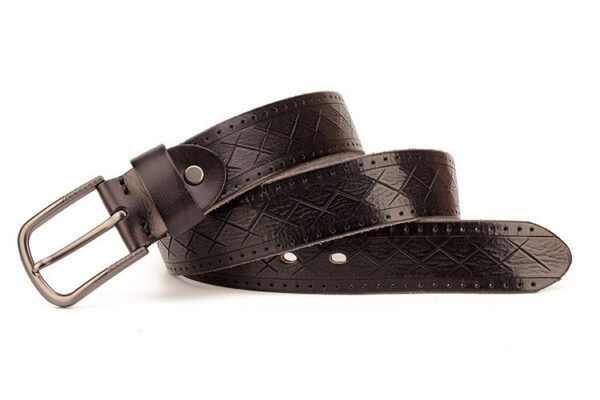 Ceinture Homme En Cuir À Boucle Automatique Tête