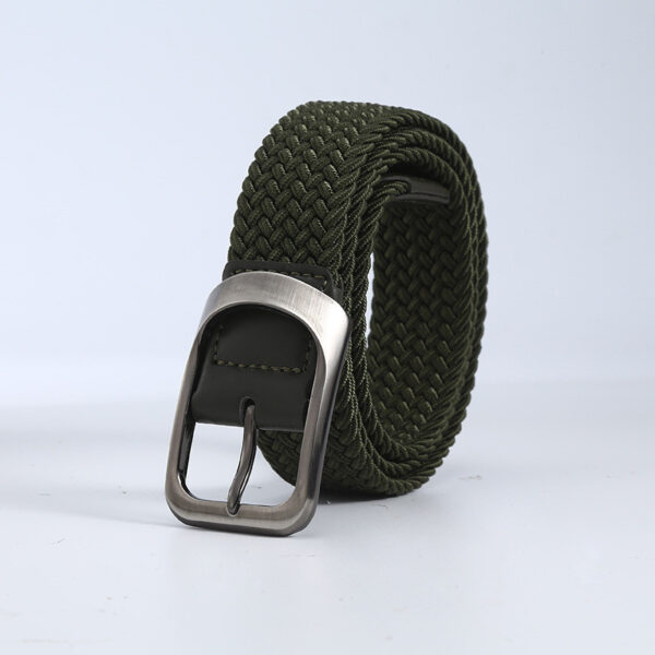 Ceinture Homme En Toile Tissée Pour L'Extérieur Avec Boucle Métal