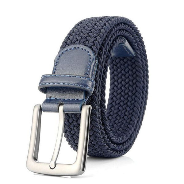 Ceinture Extensible Tressée Bleu Royal