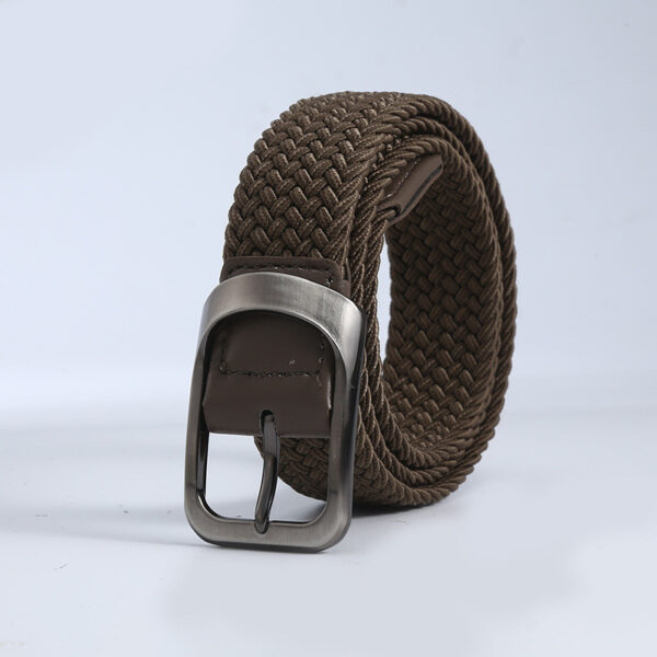 Ceinture Homme En Toile Tissée Pour L'Extérieur Avec Boucle Métal