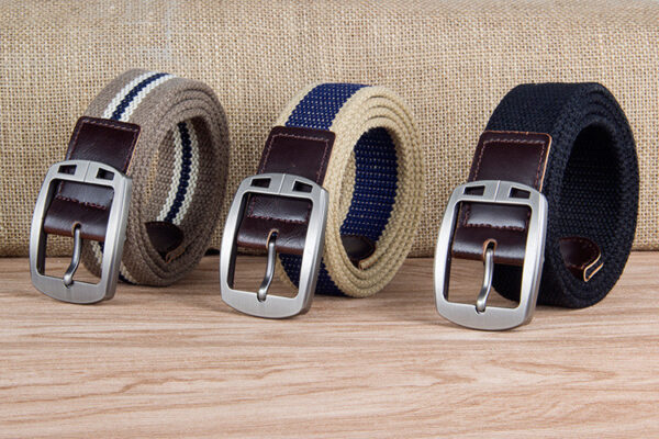 Ceinture En Tissu Homme Avec Boucle Ardillon