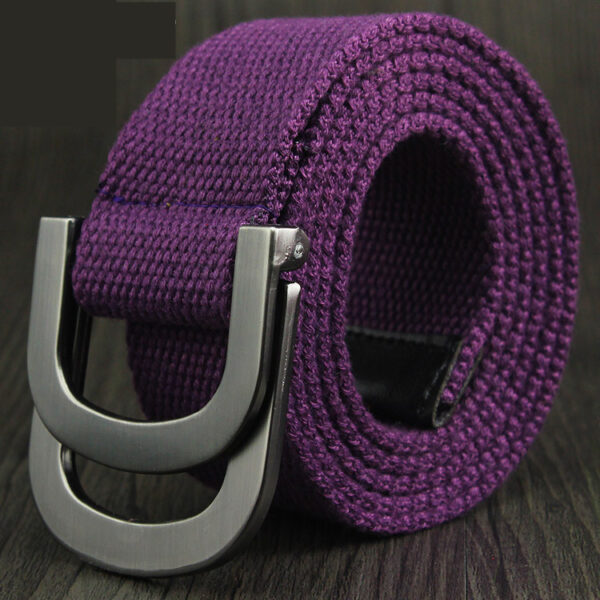 Ceinture Double Boucle Violet