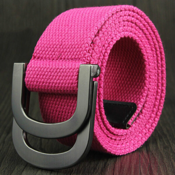 Ceinture Double Boucle Homme - Modèle Evan - Rose