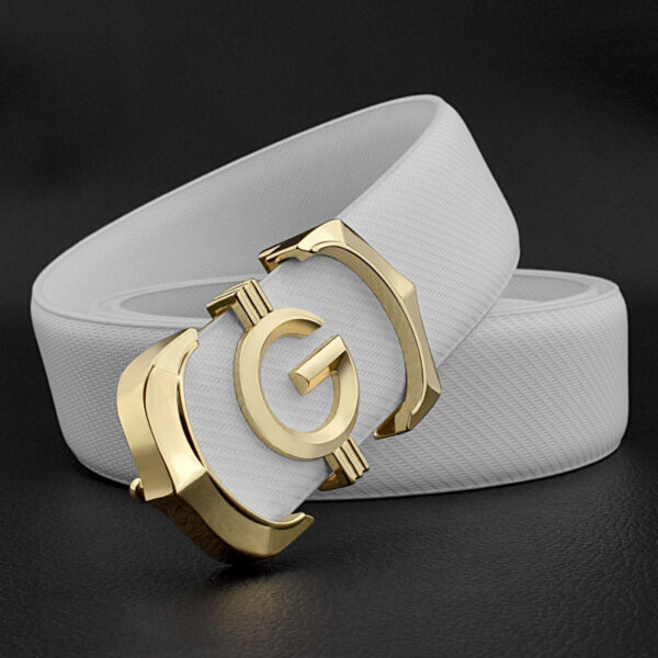 Ceinture Blanche En Cuir Pour Homme