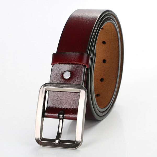 Ceinture Homme En Cuir À Boucle Ardillon Simple Et Rétro