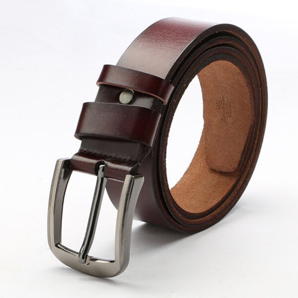 Ceinture Homme En Cuir À Boucle Ardillon Simple Et Rétro