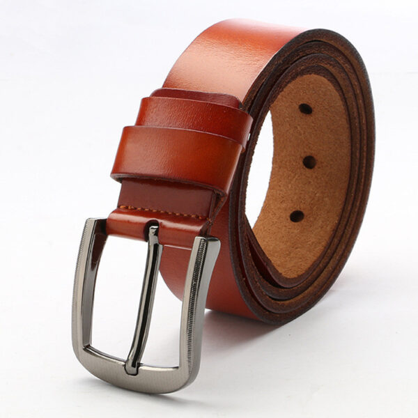 Ceinture Homme En Cuir À Boucle Ardillon Simple Et Rétro