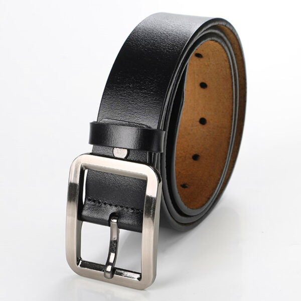 Ceinture Homme En Cuir À Boucle Ardillon Simple Et Rétro