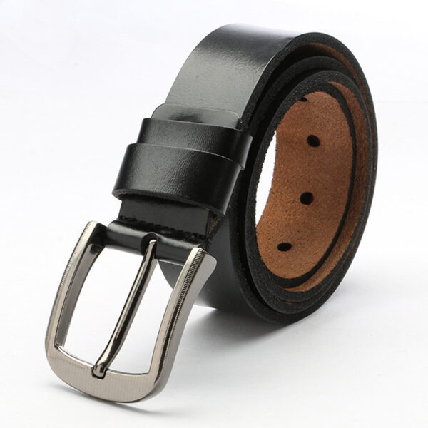 Ceinture Homme En Cuir À Boucle Ardillon Simple Et Rétro