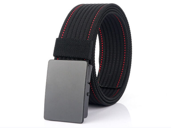 Ceinture En Toile À Boucle Automatique Pour Homme