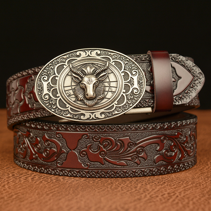 Ceinture Homme Boucle Western 