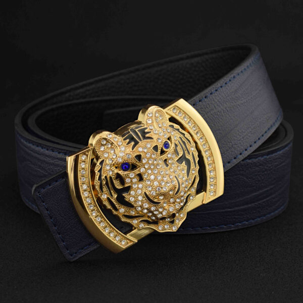 Ceinture Homme En Cuir Style Tigre