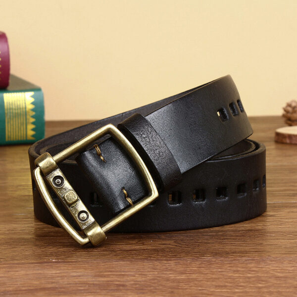 Ceinture Rétro En Cuir Pour Homme