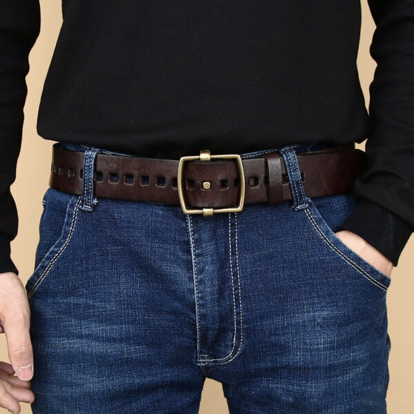 Ceinture Rétro En Cuir Pour Homme