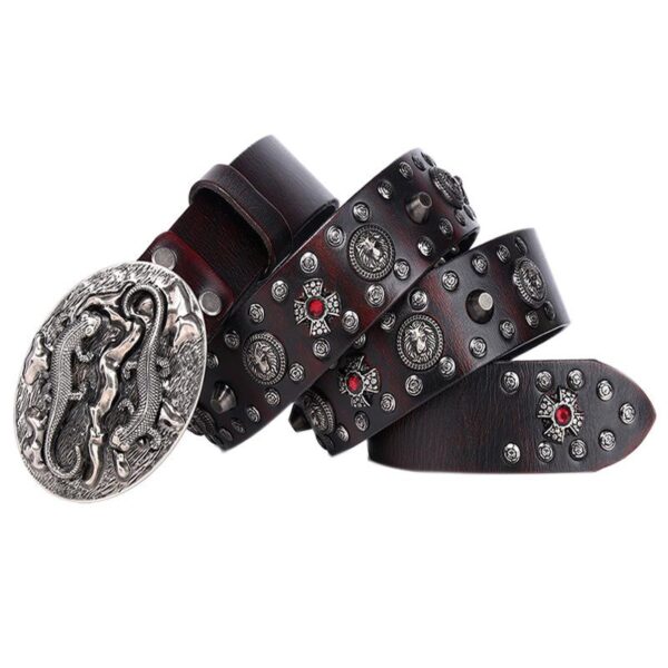 Ceinture Punk À Rivet Pour Homme