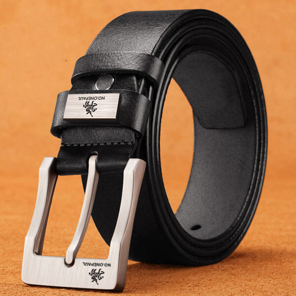 Ceinture Cuir Homme Noir Boucle Ardillon