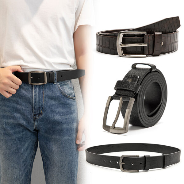 Ceinture Jean Avec Boucle À Ardillon En Alliage Pour Homme