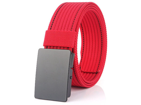 Ceinture En Toile À Boucle Automatique Pour Homme