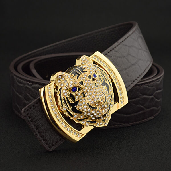 Ceinture Homme En Cuir Style Tigre