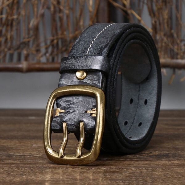 Ceinture Jean Casual En Cuir Véritable