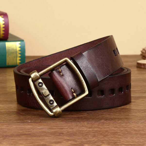 Ceinture Rétro En Cuir Pour Homme