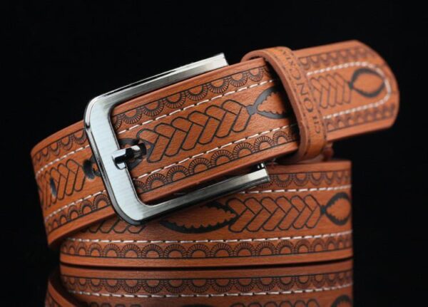 Ceinture Pour Homme À Motif De Boucle À Ardillon Décontractée