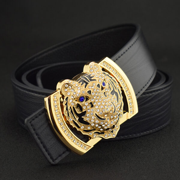 Ceinture Homme En Cuir Style Tigre