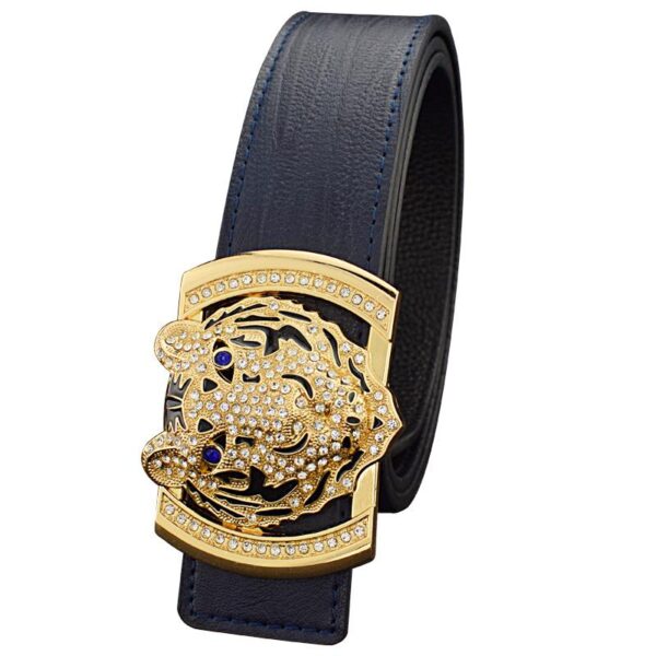 Ceinture Homme En Cuir Style Tigre