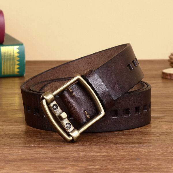 Ceinture Rétro En Cuir Pour Homme