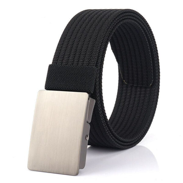 Ceinture En Toile À Boucle Automatique Pour Homme