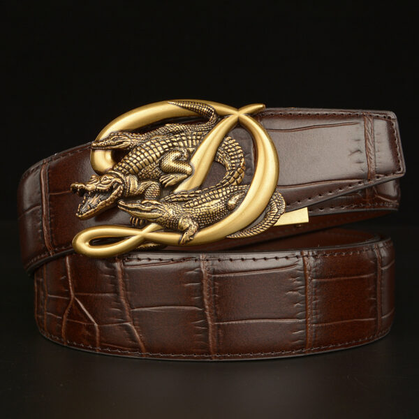 Ceinture Cuir Homme Boucle Crocodile