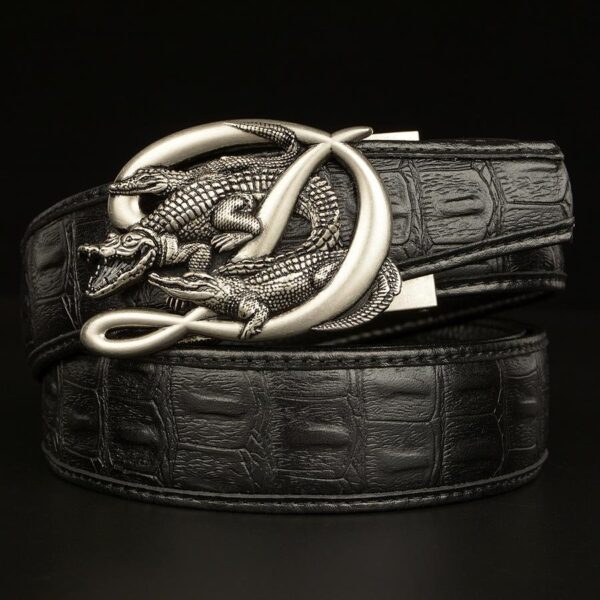 Ceinture Cuir Homme Boucle Crocodile