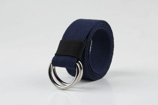 Ceinture Homme Blanc Double Boucle