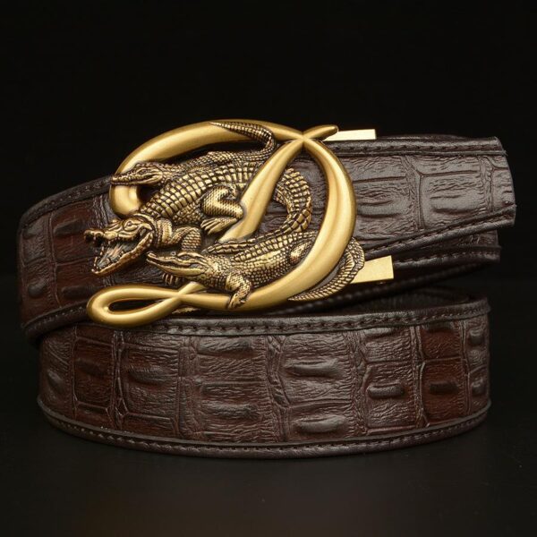 Ceinture Cuir Homme Boucle Crocodile