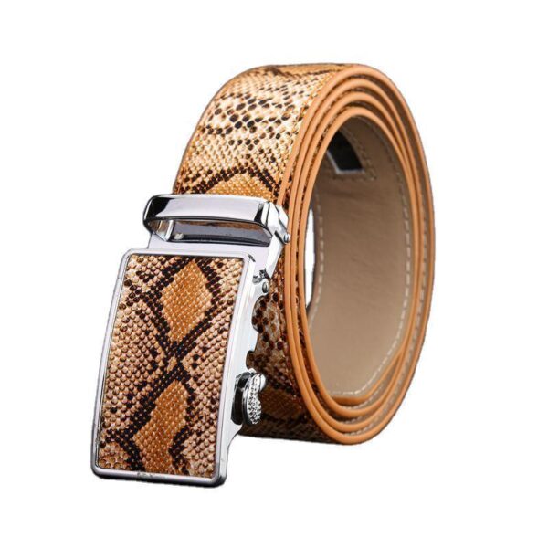 Ceinture Homme En Cuir À Boucle Automatique