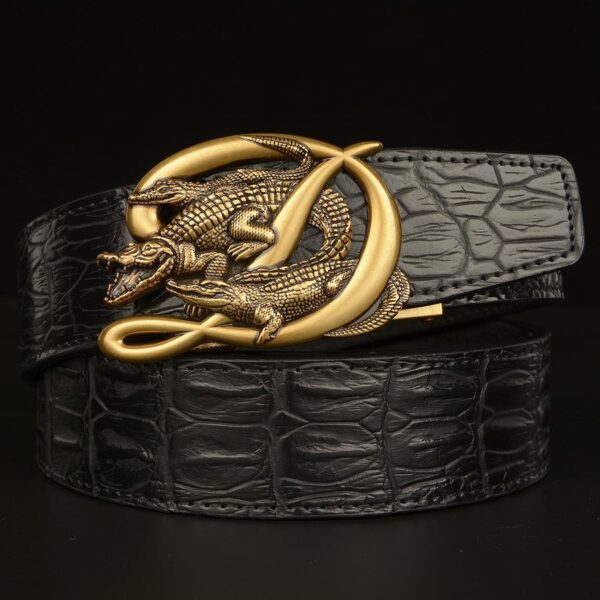 Ceinture Cuir Homme Boucle Crocodile