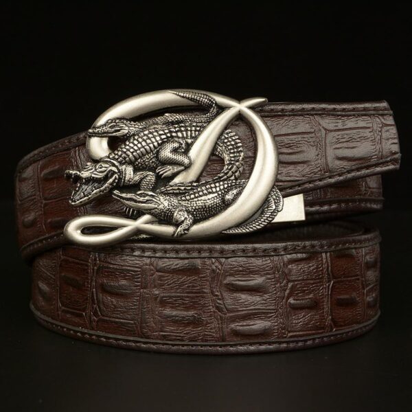 Ceinture Cuir Homme Boucle Crocodile