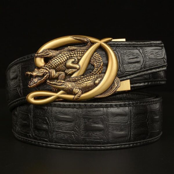 Ceinture Cuir Homme Boucle Crocodile