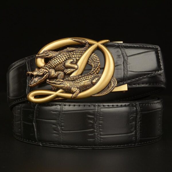 Ceinture Cuir Homme Boucle Crocodile