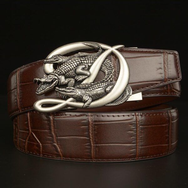 Ceinture Cuir Homme Boucle Crocodile