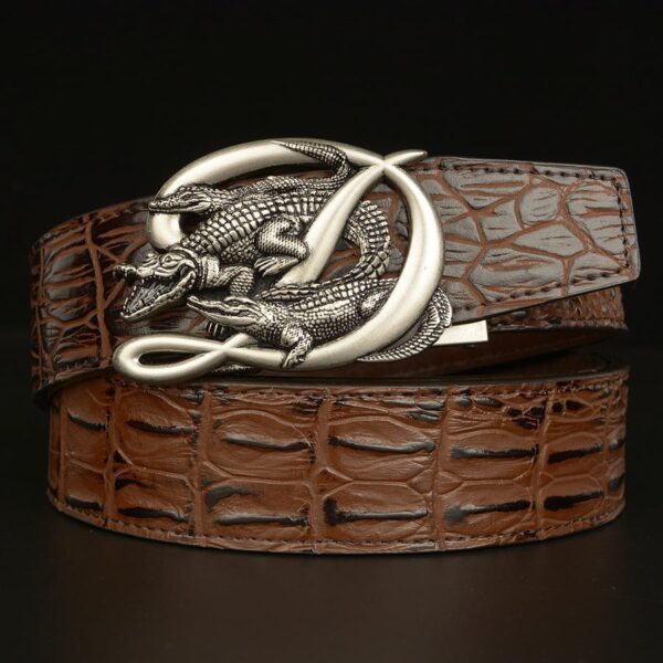 Ceinture Cuir Homme Boucle Crocodile